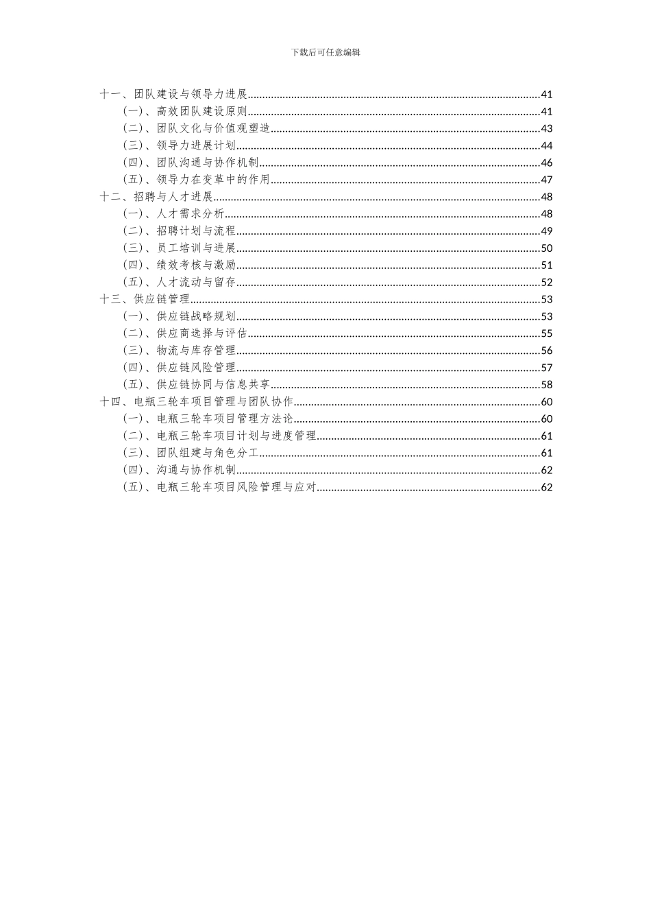 2024年电瓶三轮车项目投资分析及可行性报告_第3页