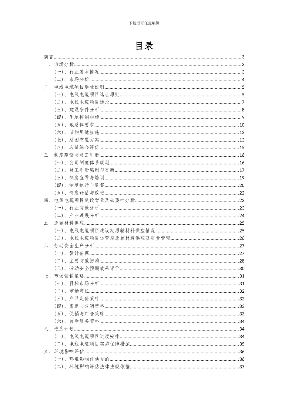 2024年电线电缆项目深度研究分析报告_第2页