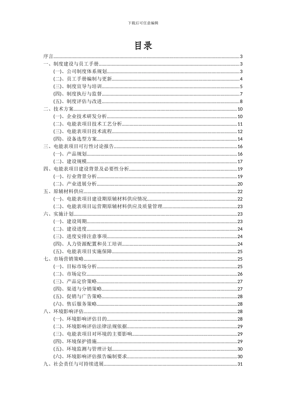 2024年电能表项目可行性分析报告_第2页