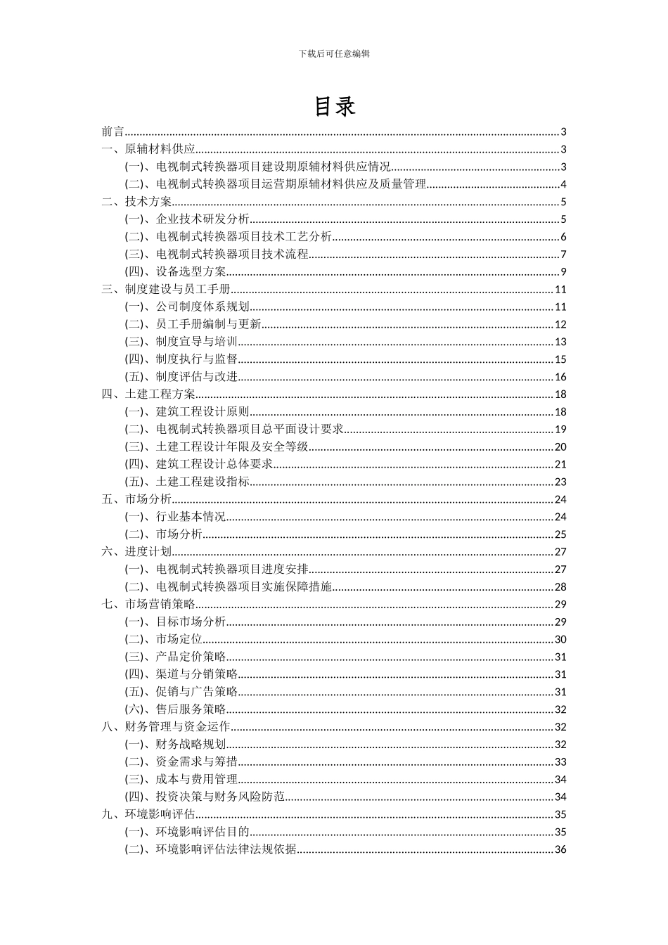 2024年电视制式转换器项目可行性分析报告_第2页