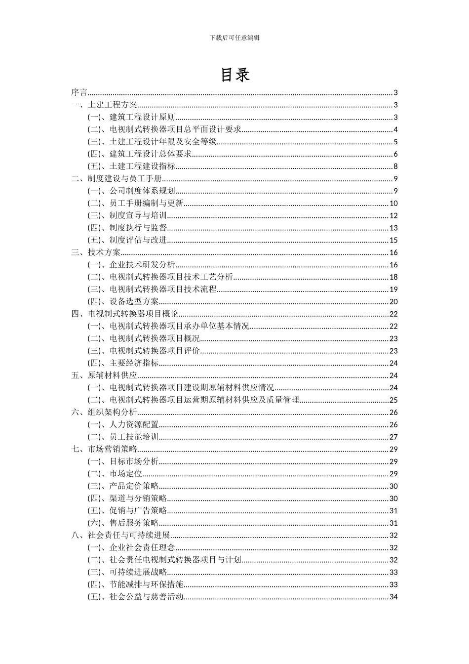 2024年电视制式转换器项目投资分析及可行性报告_第2页