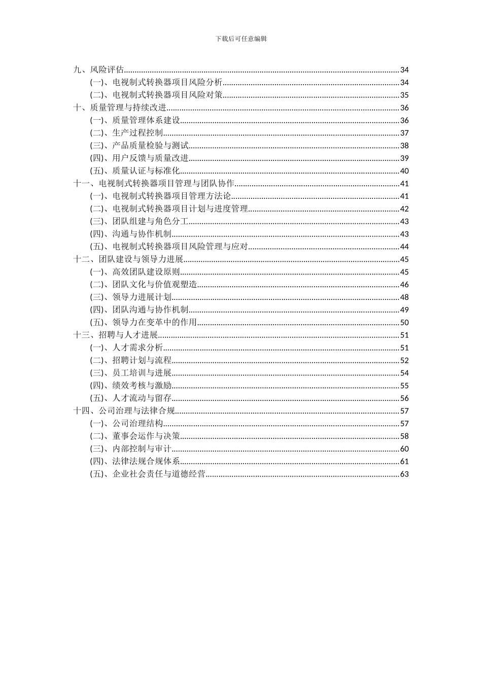 2024年电视制式转换器项目投资分析及可行性报告_第3页