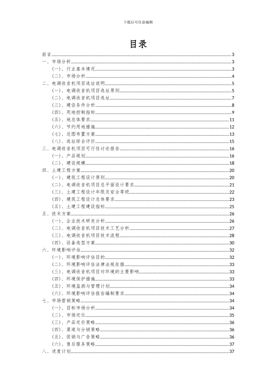 2024年电调收音机项目可行性分析报告_第2页
