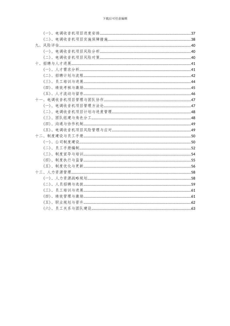 2024年电调收音机项目可行性分析报告_第3页
