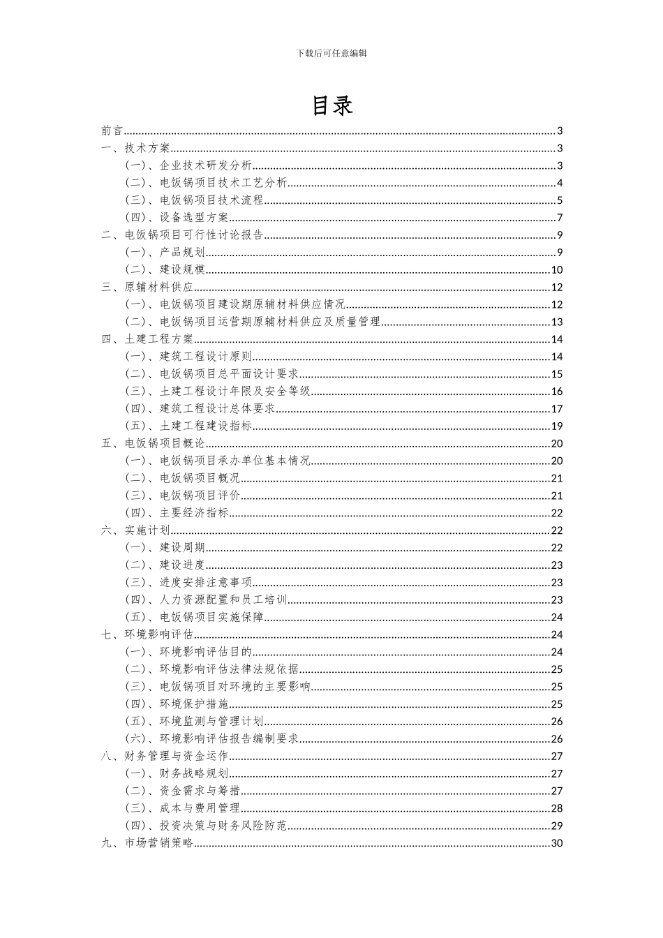 2024年电饭锅项目可行性研究报告_第2页