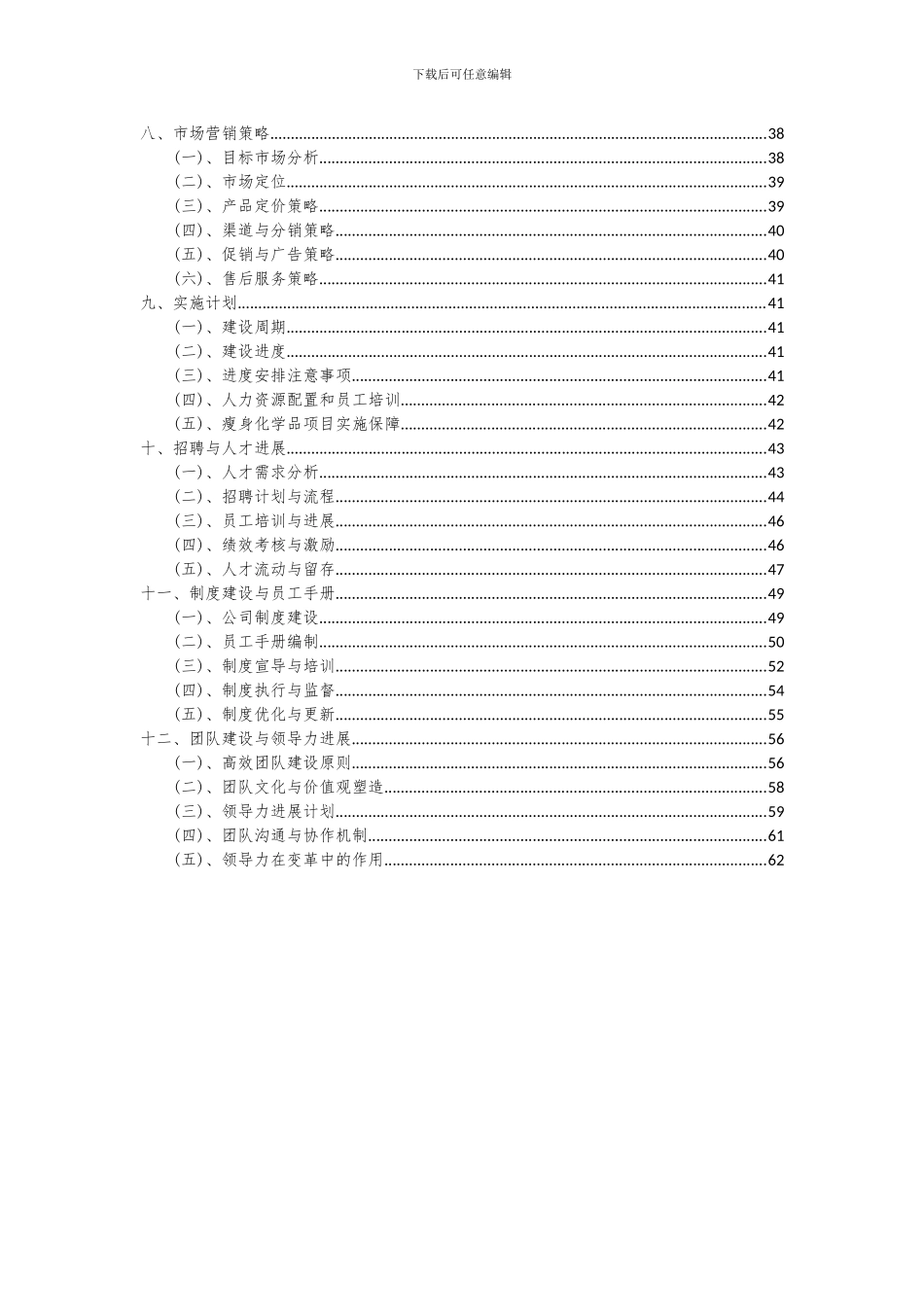 2024年瘦身化学品项目投资分析及可行性报告_第3页