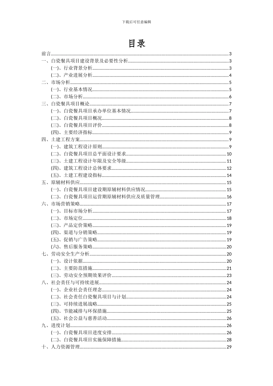 2024年白瓷餐具项目可行性研究报告_第2页