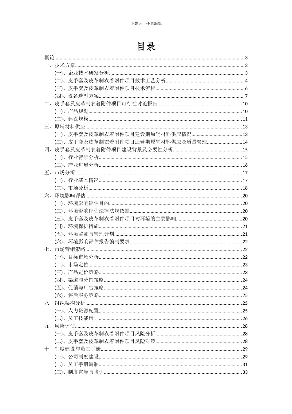 2024年皮手套及皮革制衣着附件项目可行性分析报告_第2页