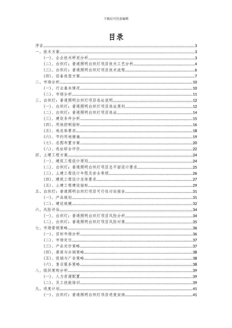 2024年白炽灯：普通照明白炽灯项目可行性研究报告_第2页