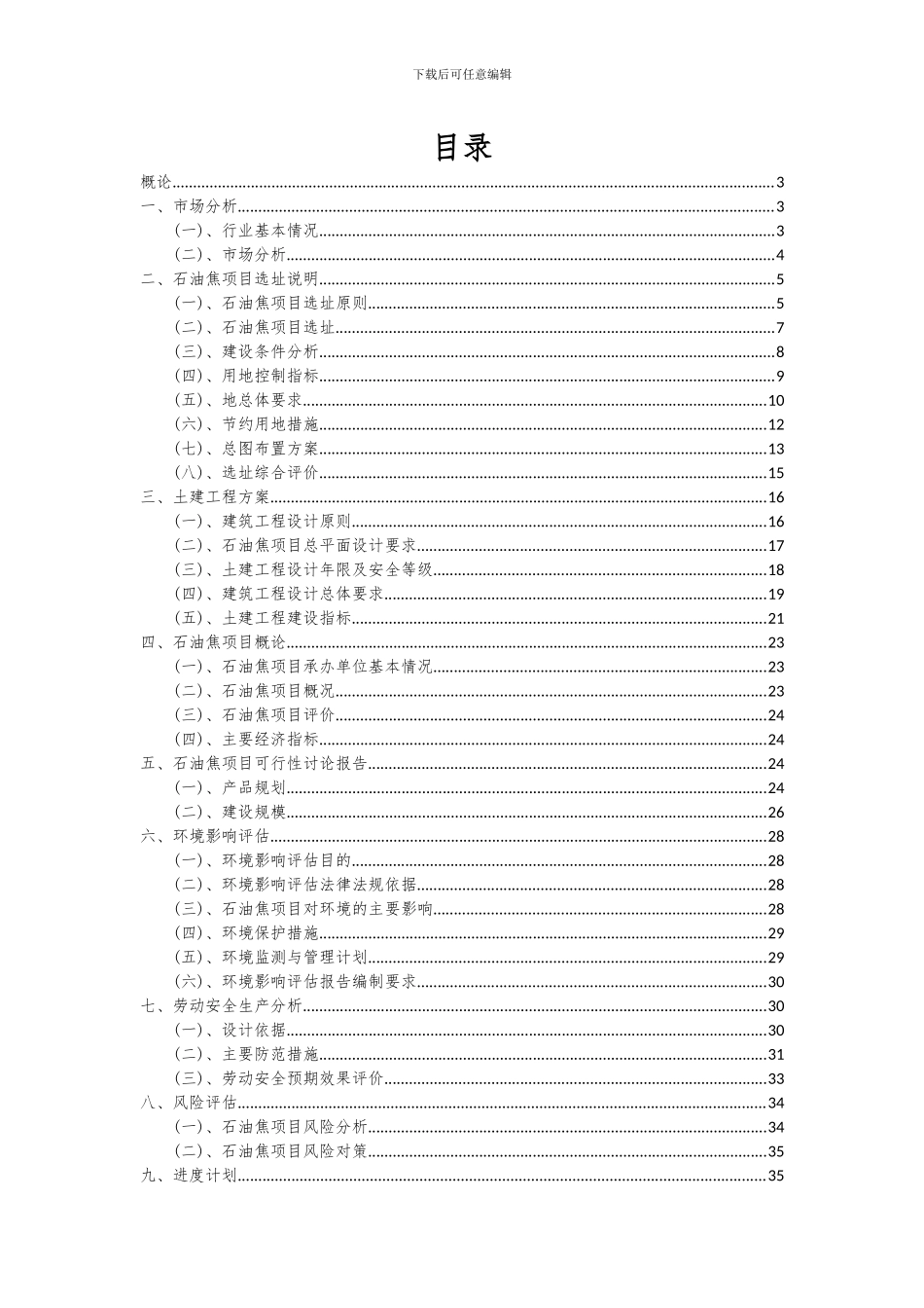 2024年石油焦项目可行性分析报告_第2页