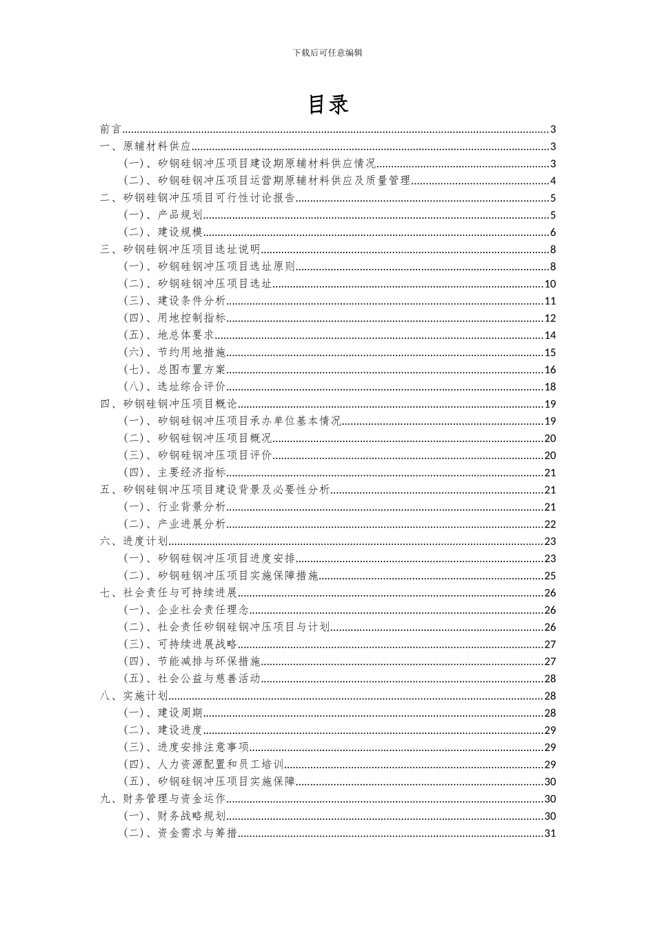 2024年矽钢硅钢冲压项目深度研究分析报告_第2页