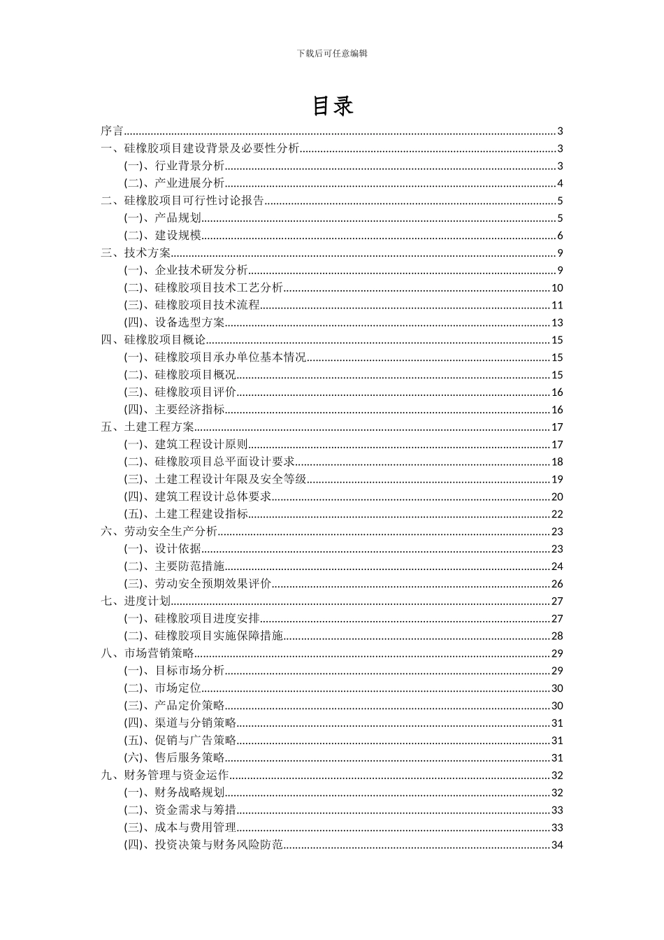 2024年硅橡胶项目可行性分析报告_第2页