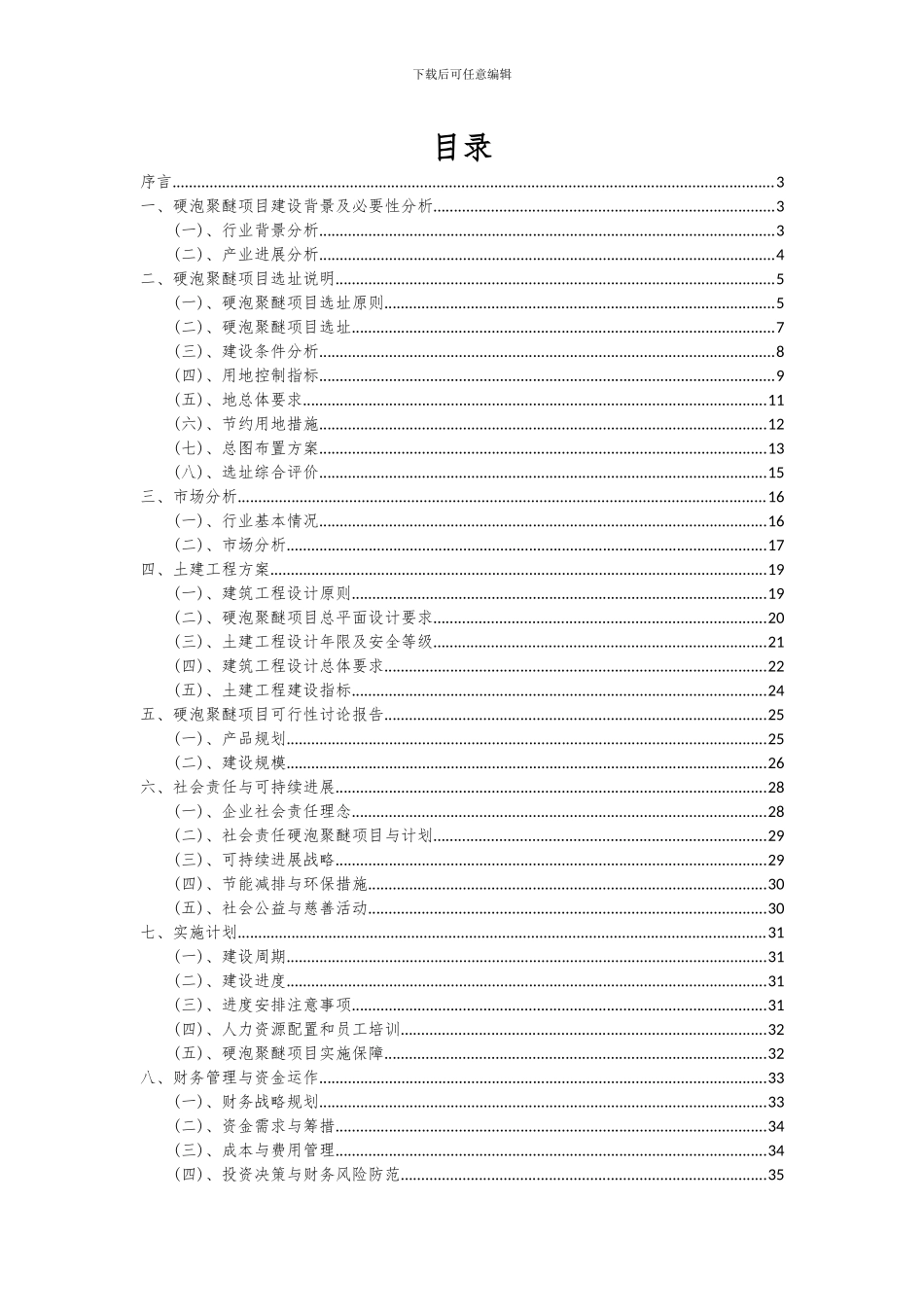 2024年硬泡聚醚项目投资分析及可行性报告_第2页