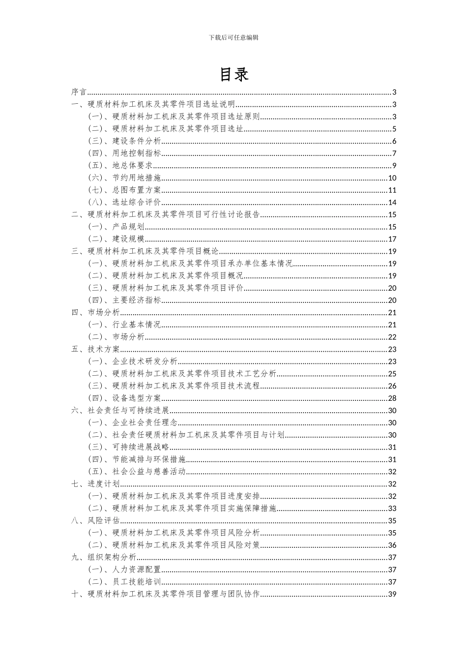 2024年硬质材料加工机床及其零件项目可行性研究报告_第2页