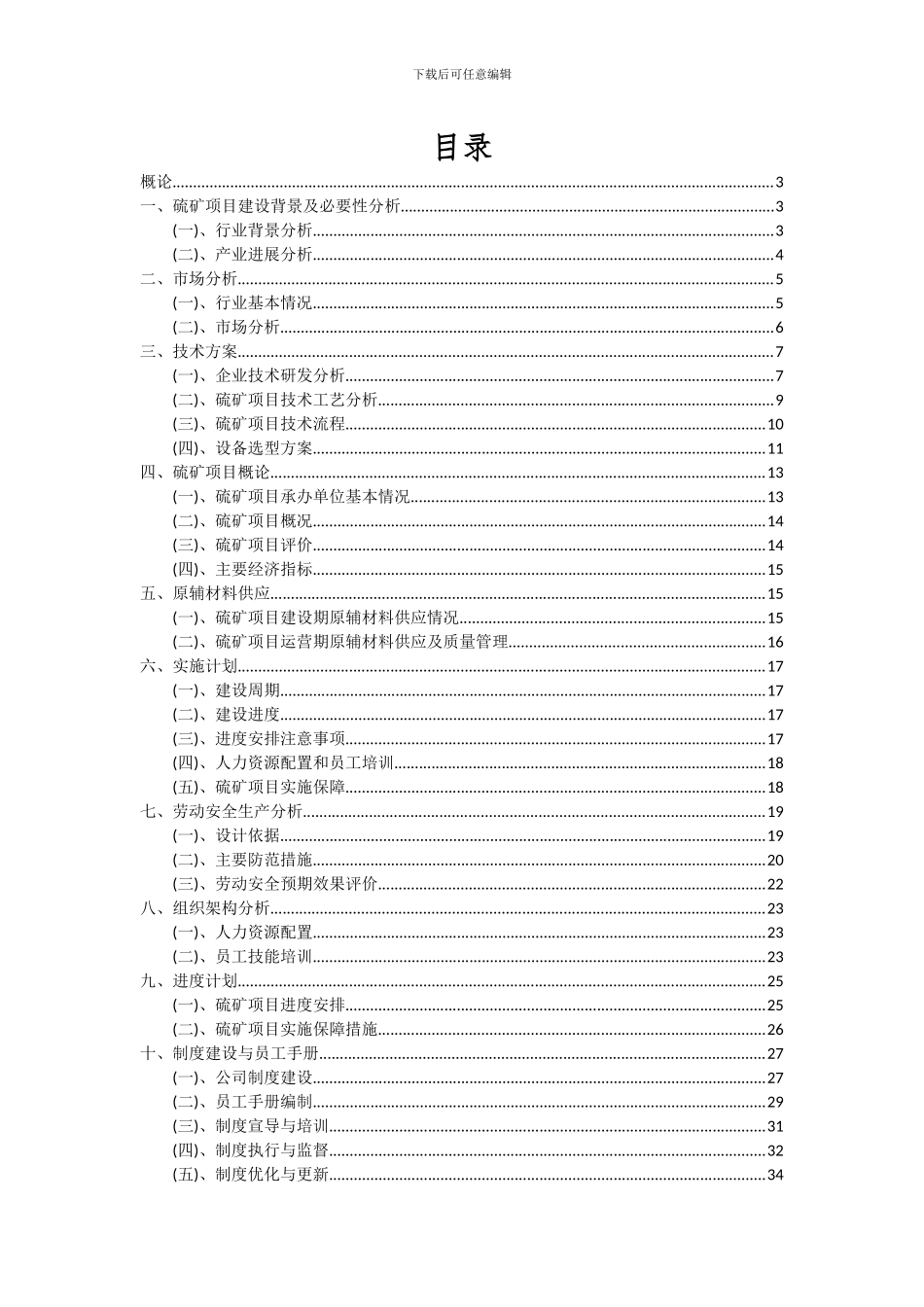 2024年硫矿项目可行性研究报告_第2页