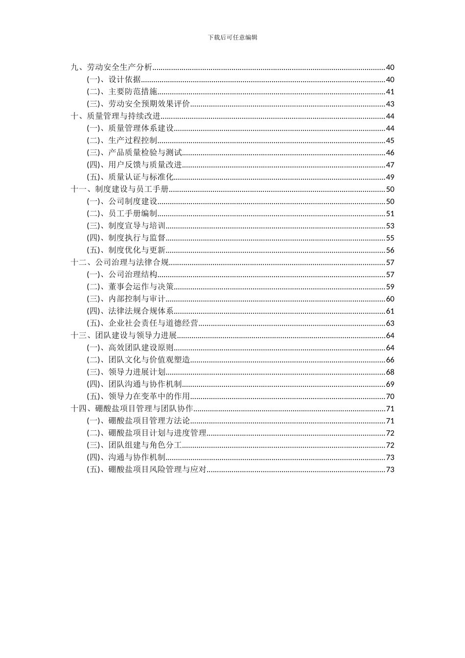 2024年硼酸盐项目可行性分析报告_第3页