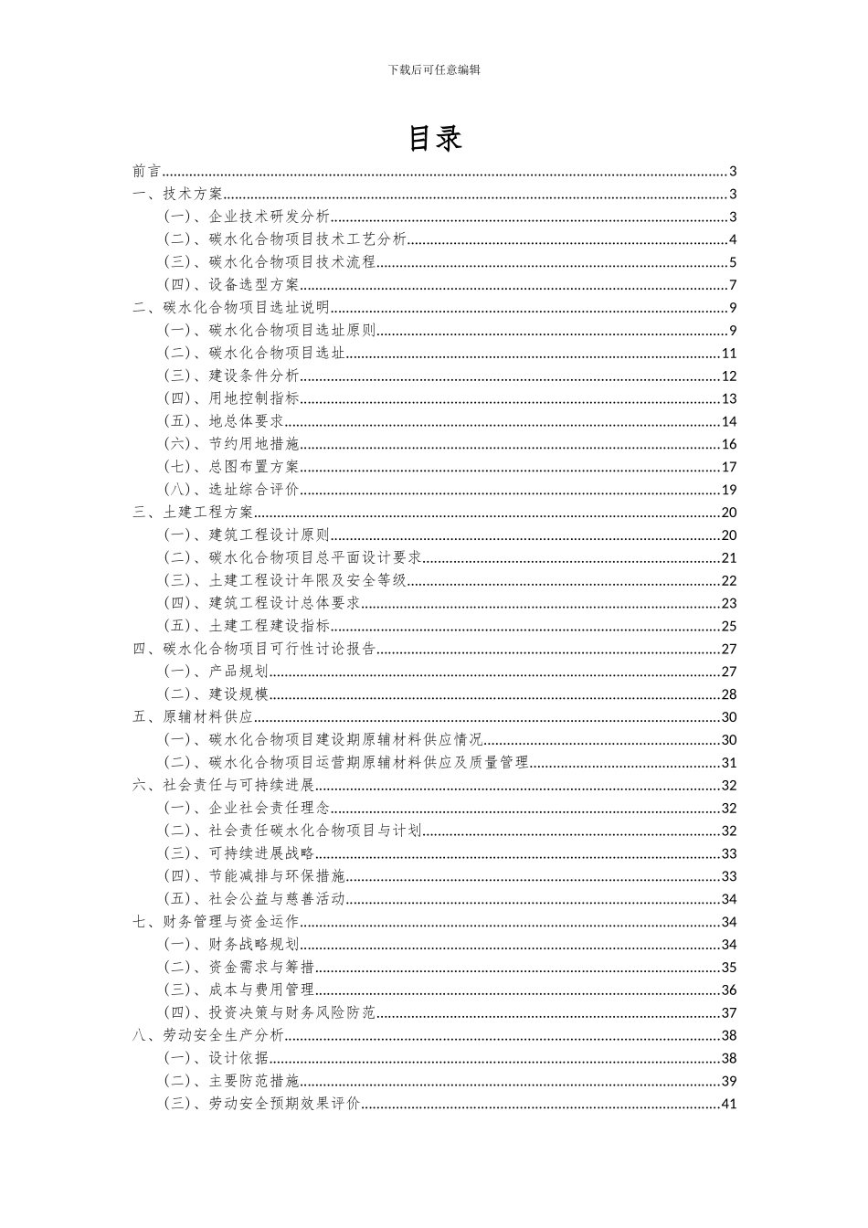 2024年碳水化合物项目深度研究分析报告_第2页