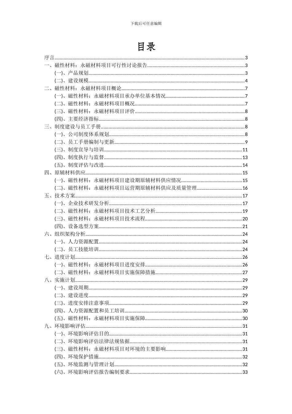 2024年磁性材料：永磁材料项目可行性研究报告_第2页