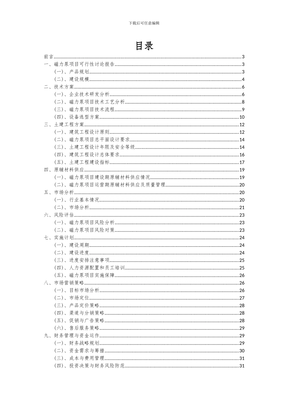 2024年磁力泵项目可行性研究报告_第2页