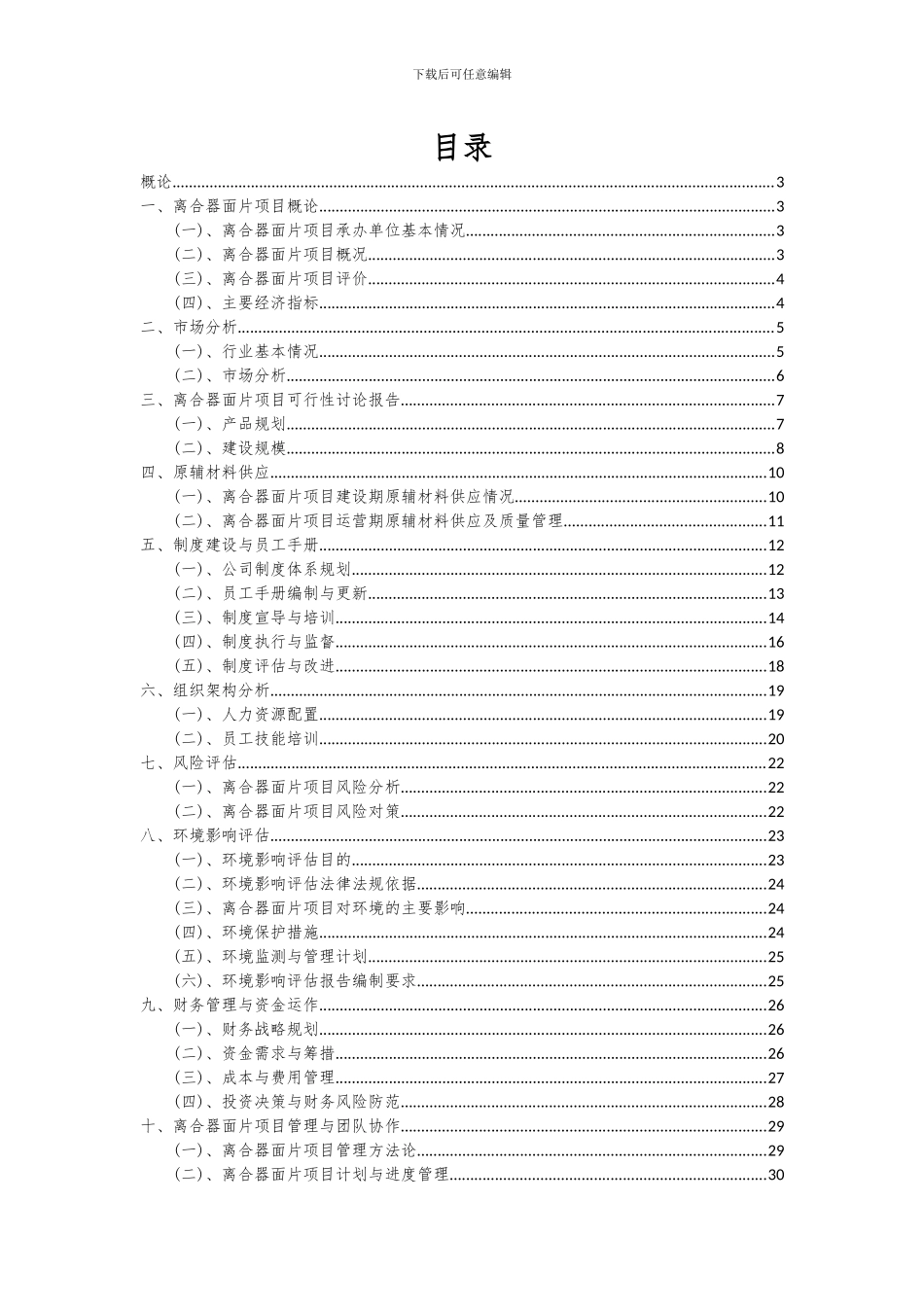 2024年离合器面片项目可行性研究报告_第2页