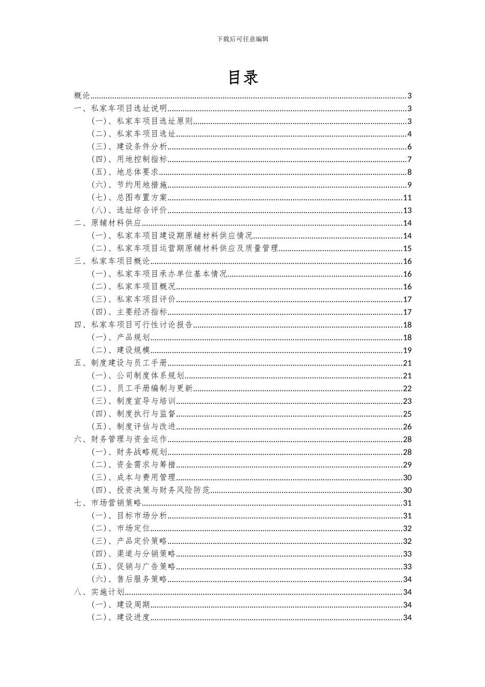 2024年私家车项目可行性分析报告_第2页