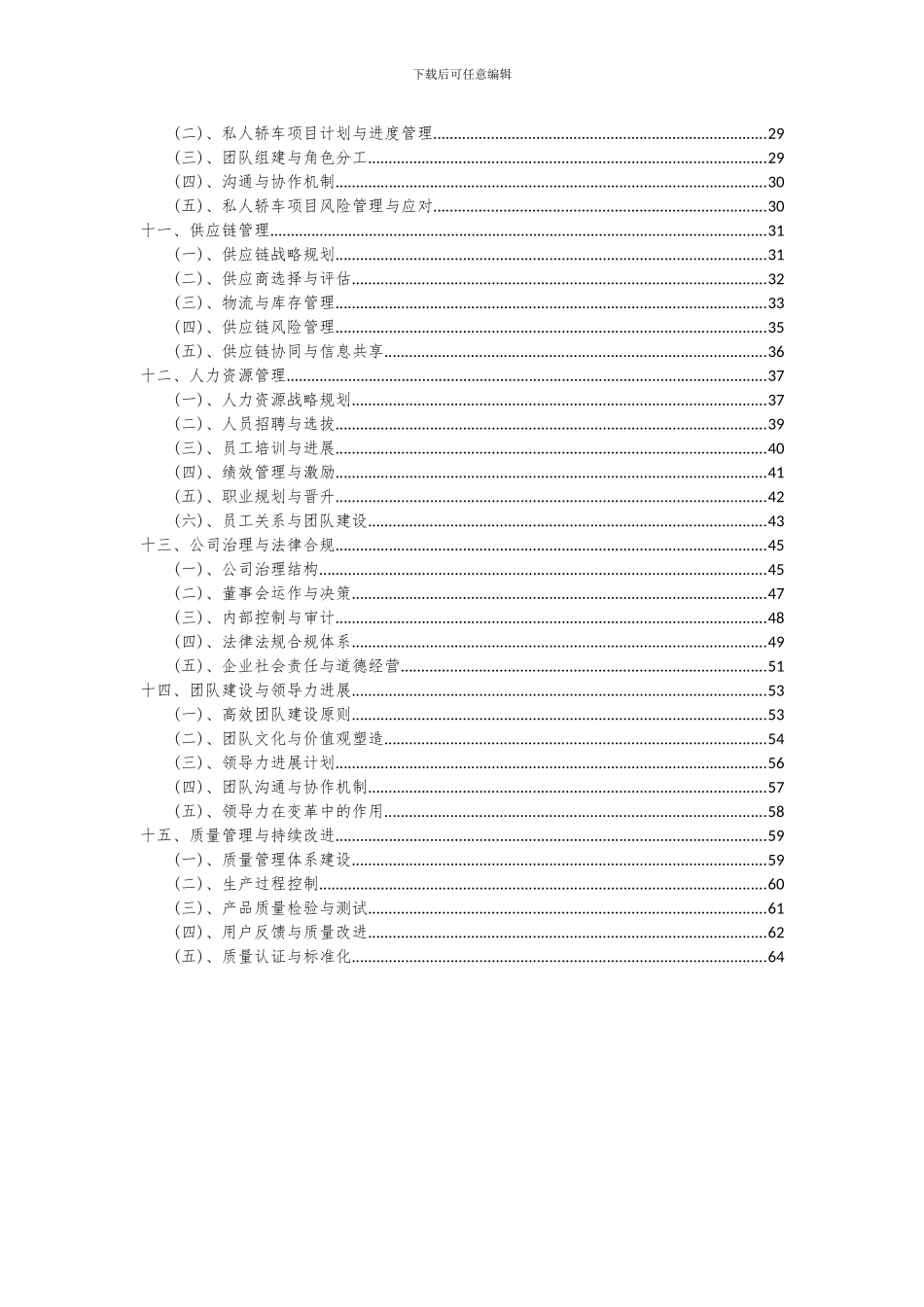 2024年私人轿车项目可行性分析报告_第3页