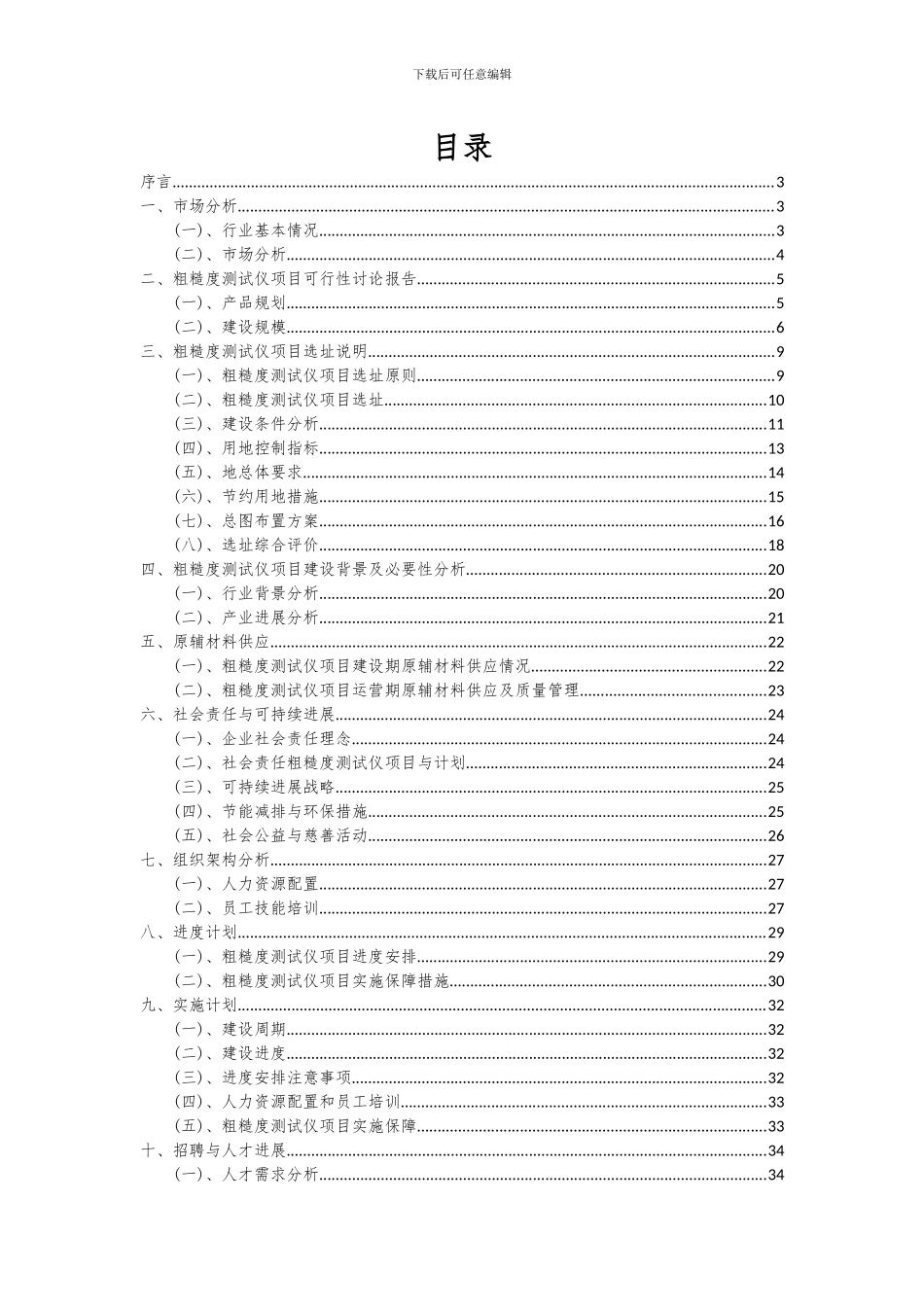 2024年粗糙度测试仪项目可行性分析报告_第2页