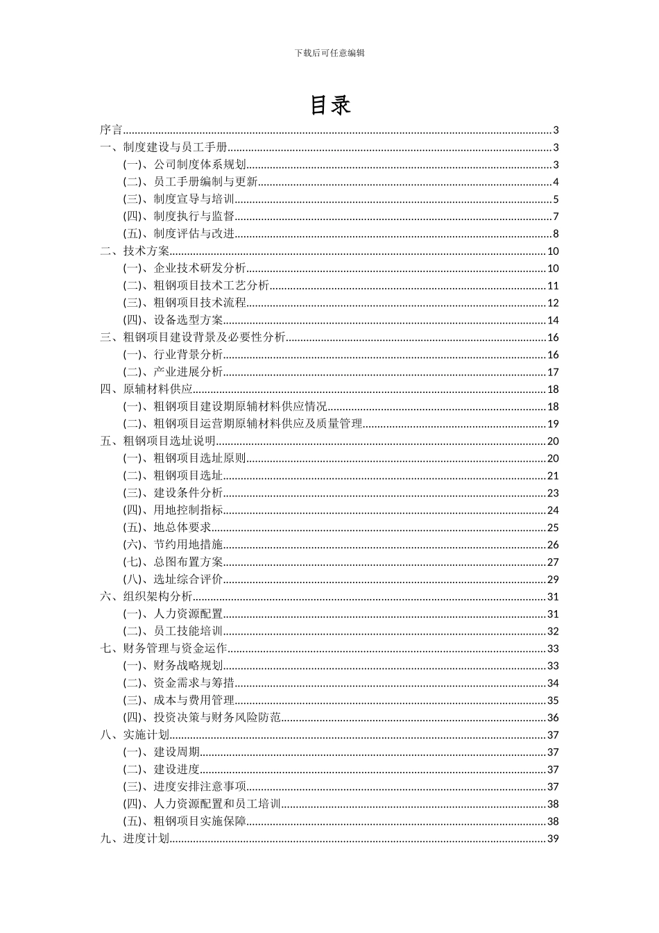 2024年粗钢项目投资分析及可行性报告_第2页