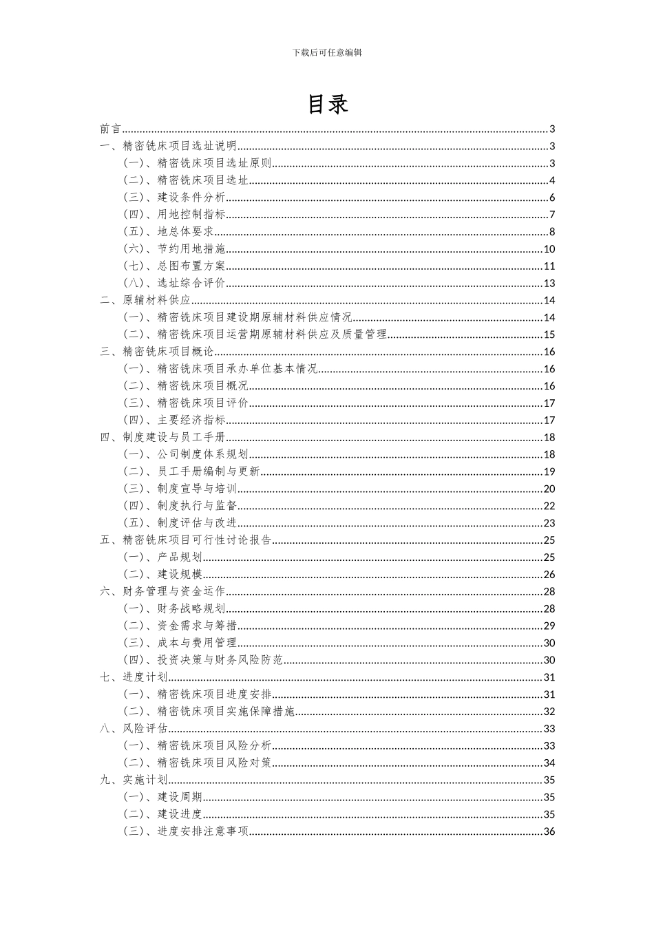 2024年精密铣床项目可行性分析报告_第2页