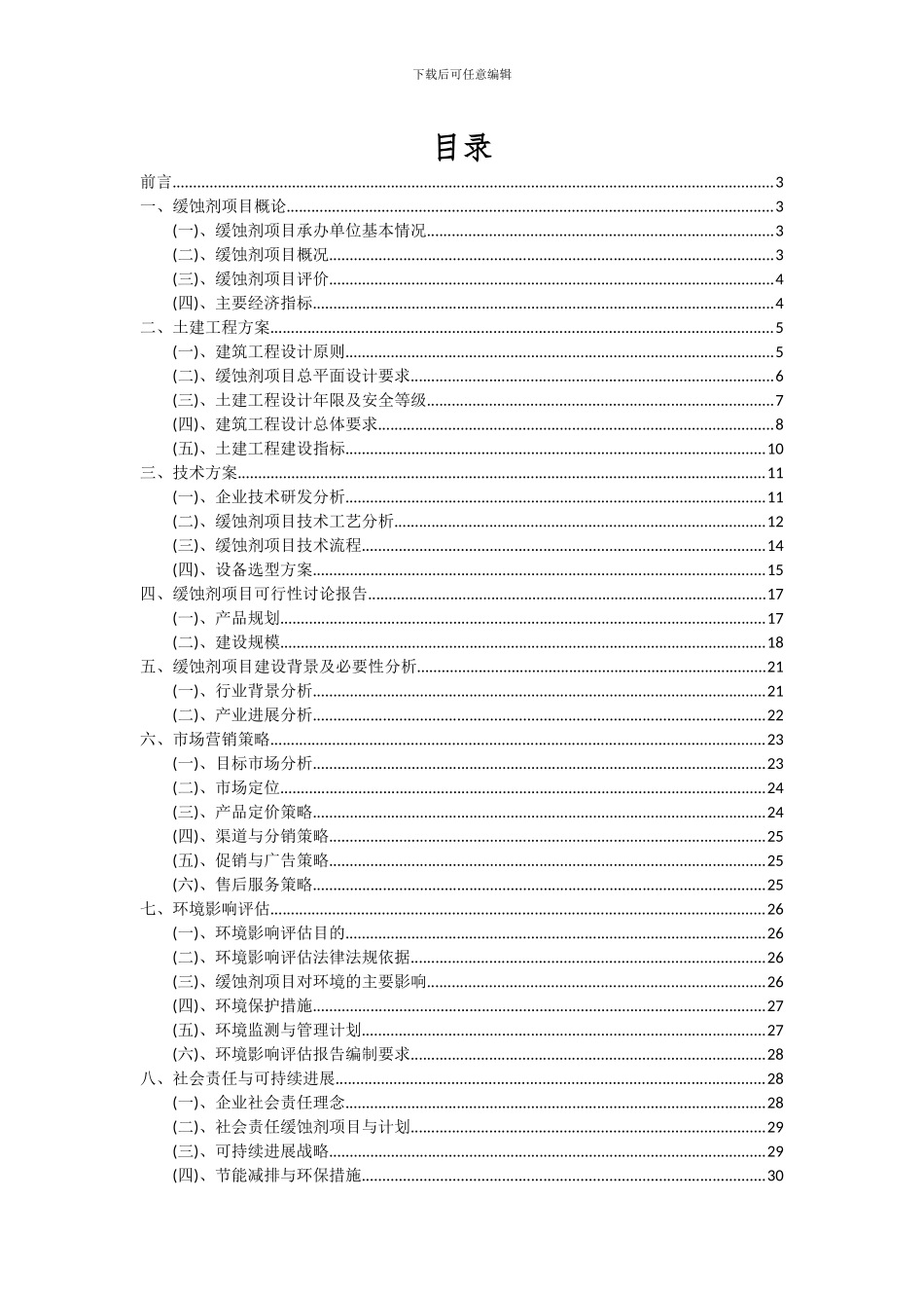 2024年缓蚀剂项目投资分析及可行性报告_第2页
