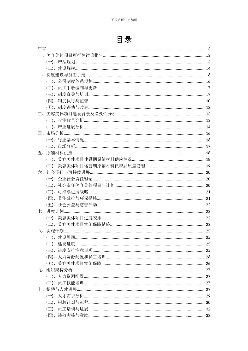 2024年美容美体项目可行性研究报告_第2页