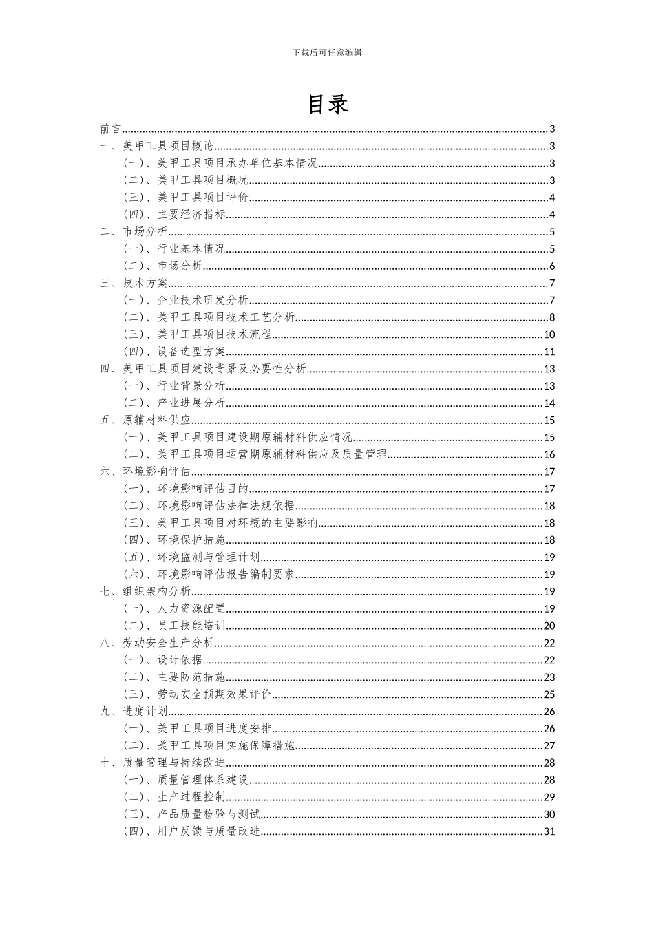 2024年美甲工具项目投资分析及可行性报告_第2页