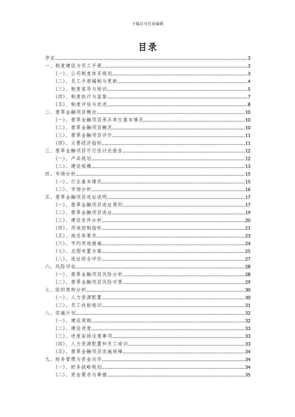 2024年翡翠金融项目可行性分析报告_第2页
