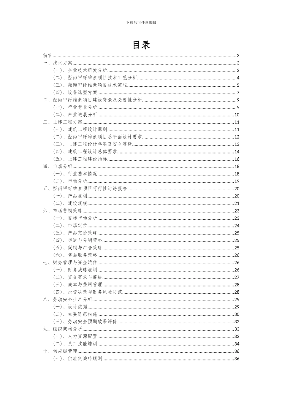2024年羟丙甲纤维素项目投资分析及可行性报告_第2页
