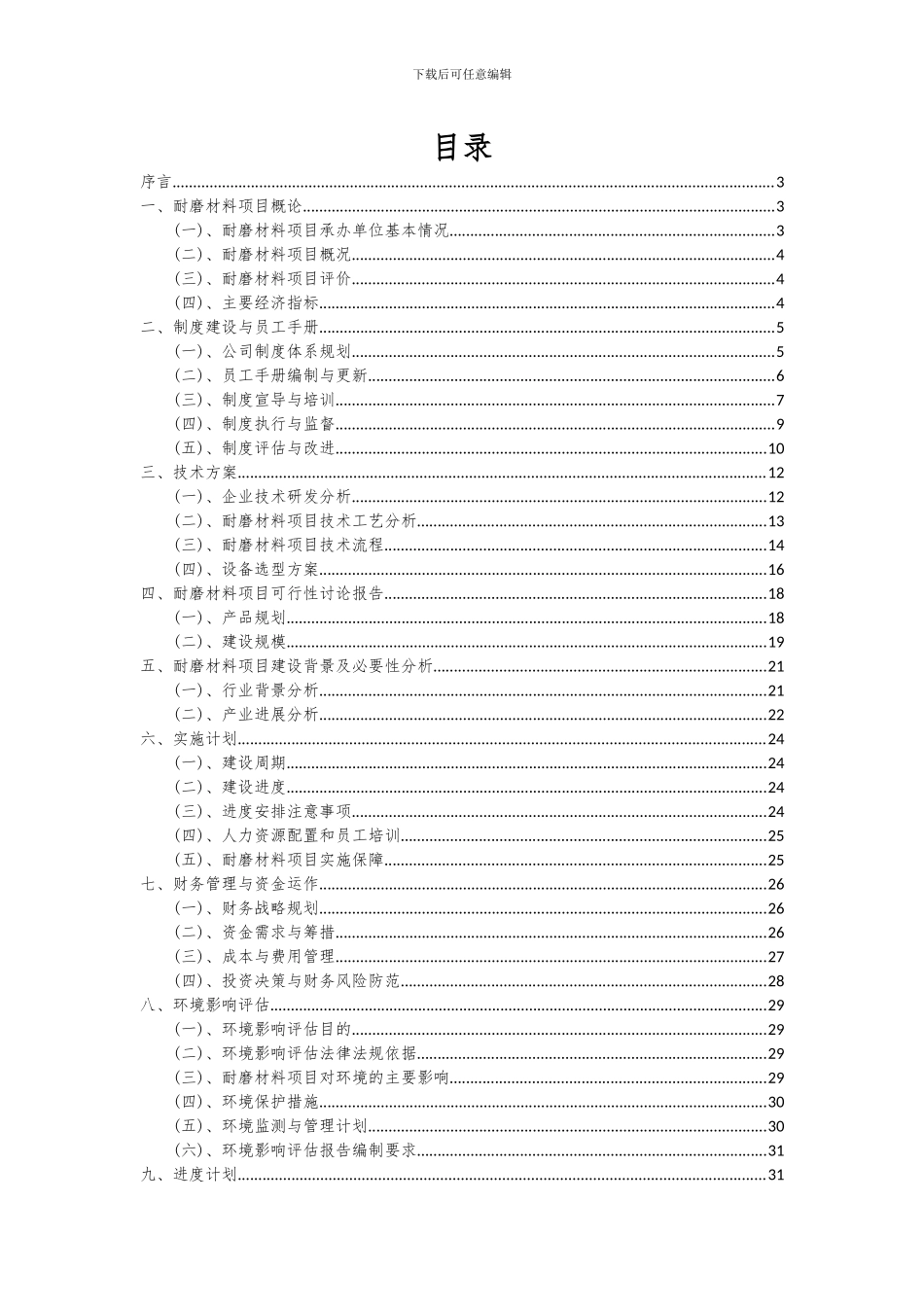 2024年耐磨材料项目可行性研究报告_第2页