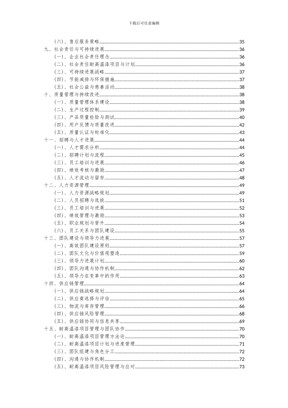 2024年耐高温漆项目投资分析及可行性报告_第3页