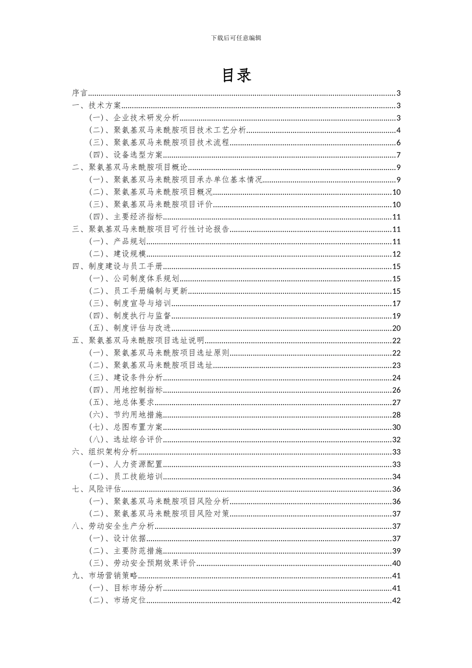 2024年聚氨基双马来酰胺项目深度研究分析报告_第2页