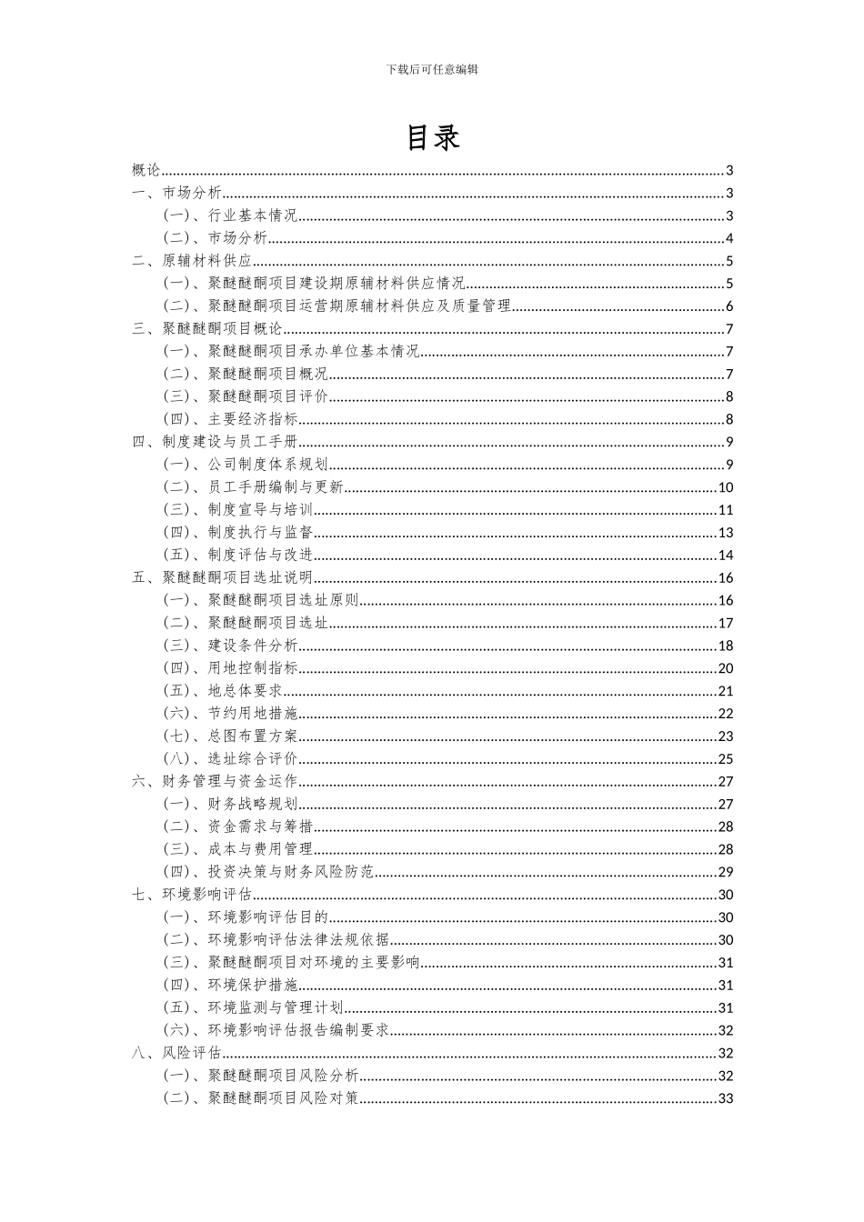 2024年聚醚醚酮项目可行性分析报告_第2页