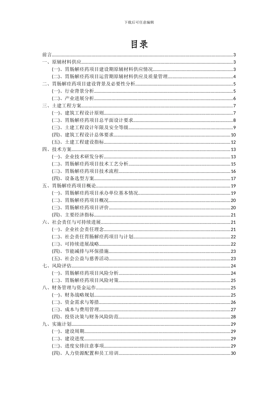 2024年胃肠解痉药项目可行性研究报告_第2页