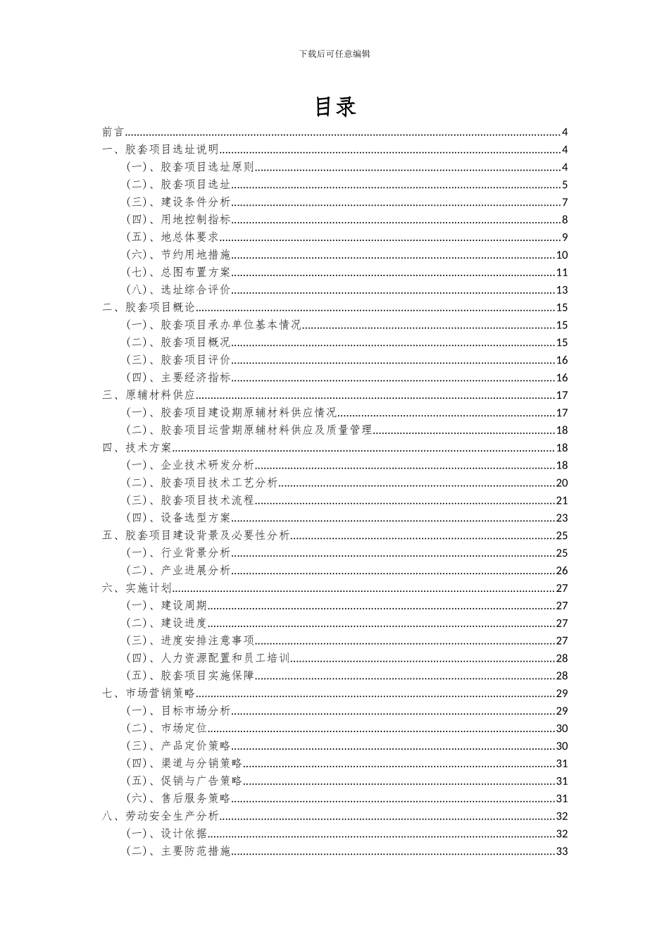 2024年胶套项目可行性研究报告_第2页