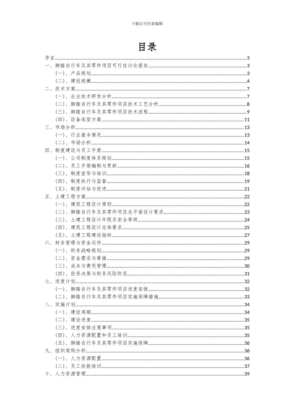 2024年脚踏自行车及其零件项目投资分析及可行性报告_第2页