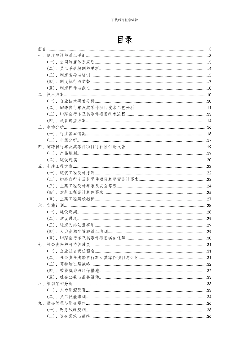 2024年脚踏自行车及其零件项目可行性分析报告_第2页