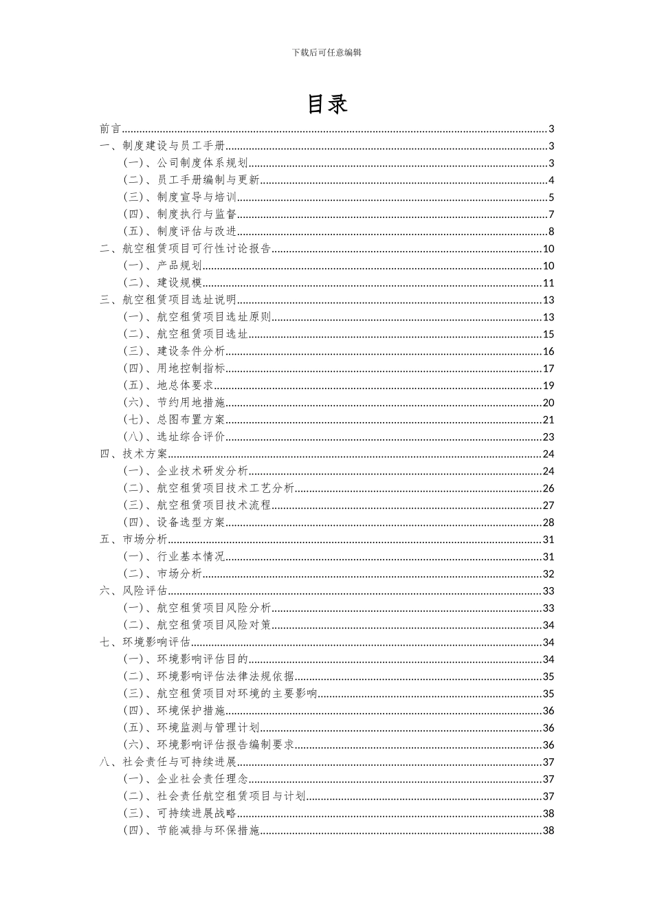2024年航空租赁项目投资分析及可行性报告_第2页