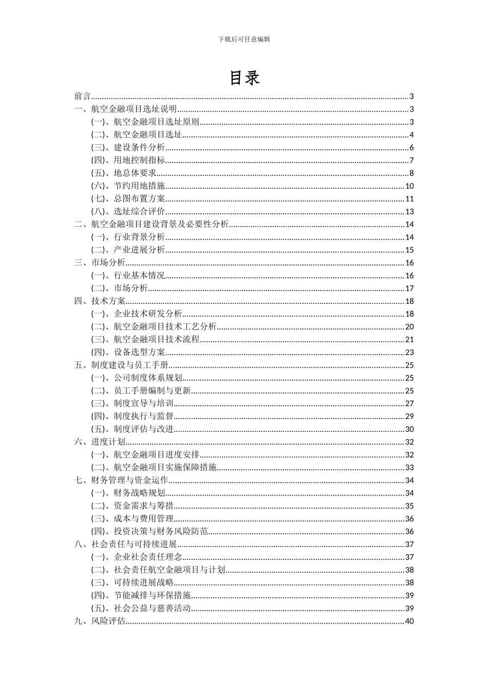 2024年航空金融项目投资分析及可行性报告_第2页