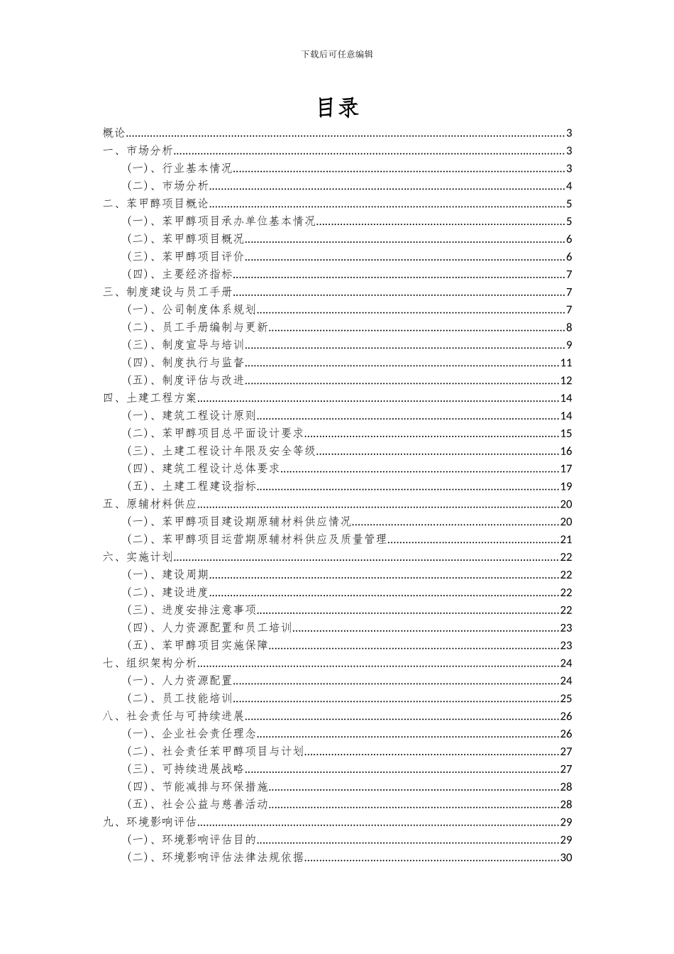 2024年苯甲醇项目可行性研究报告_第2页