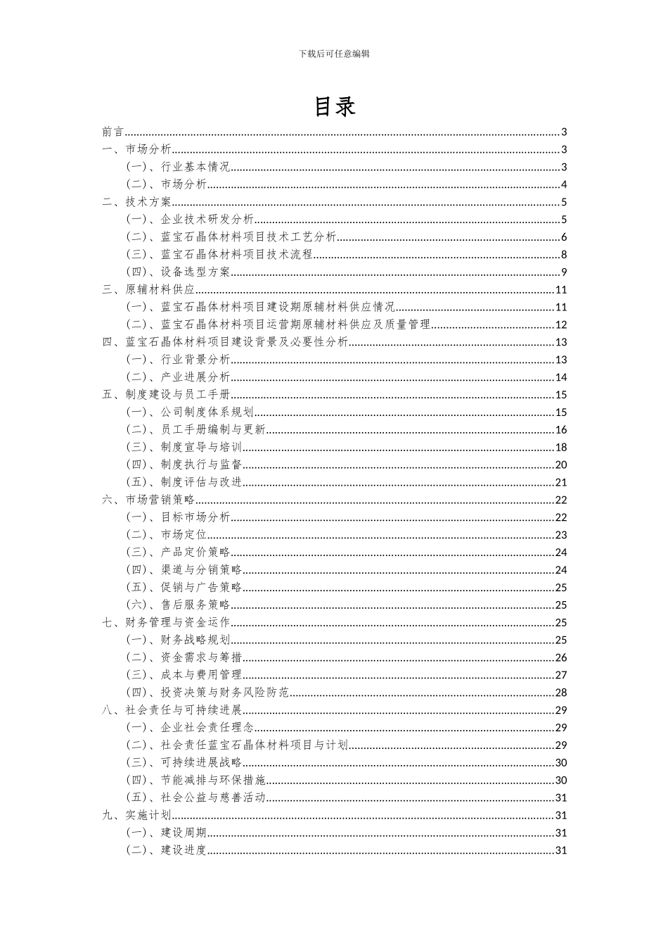 2024年蓝宝石晶体材料项目可行性分析报告_第2页