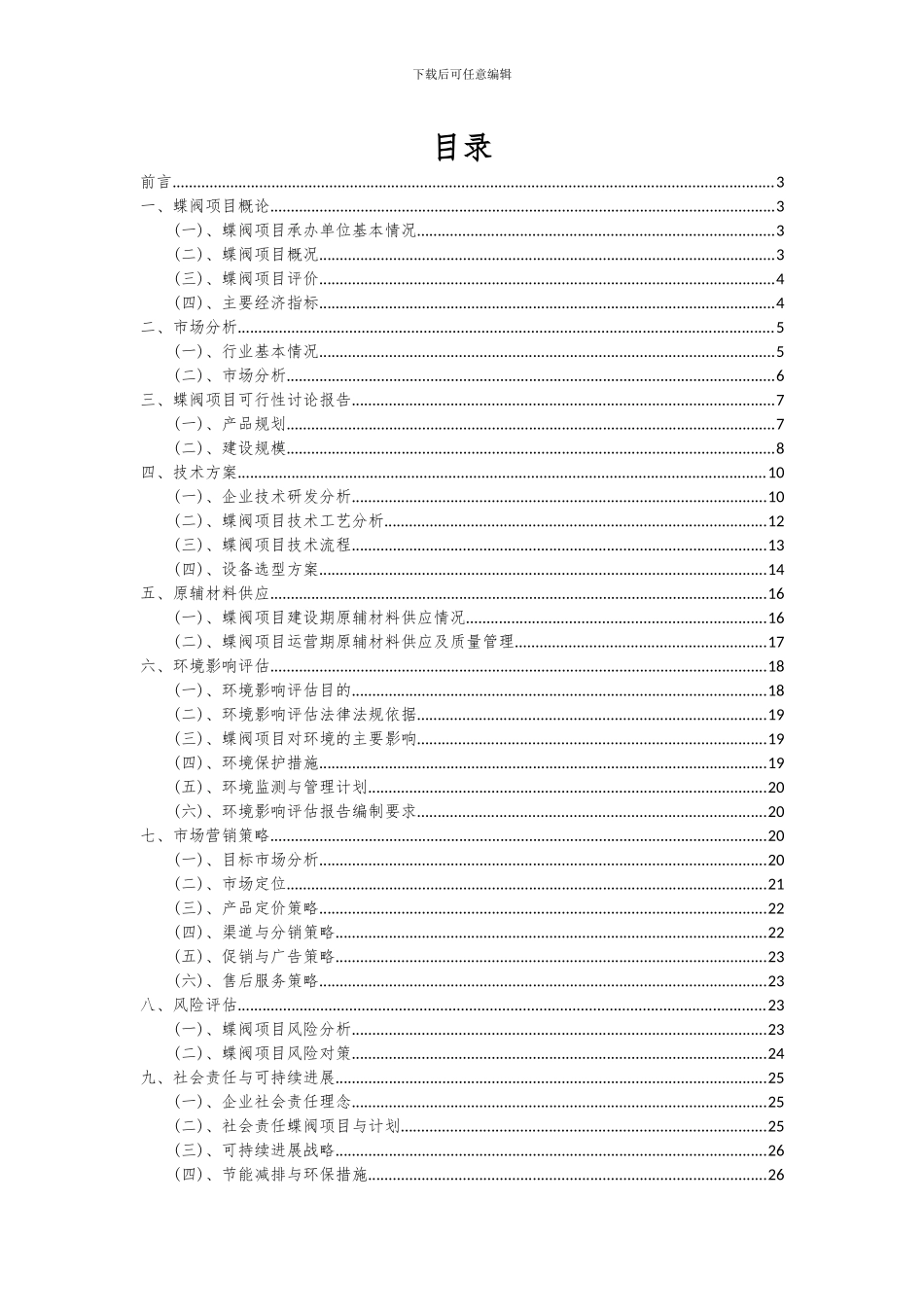 2024年蝶阀项目可行性研究报告_第2页