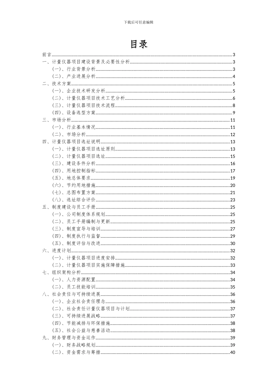 2024年计量仪器项目可行性分析报告_第2页
