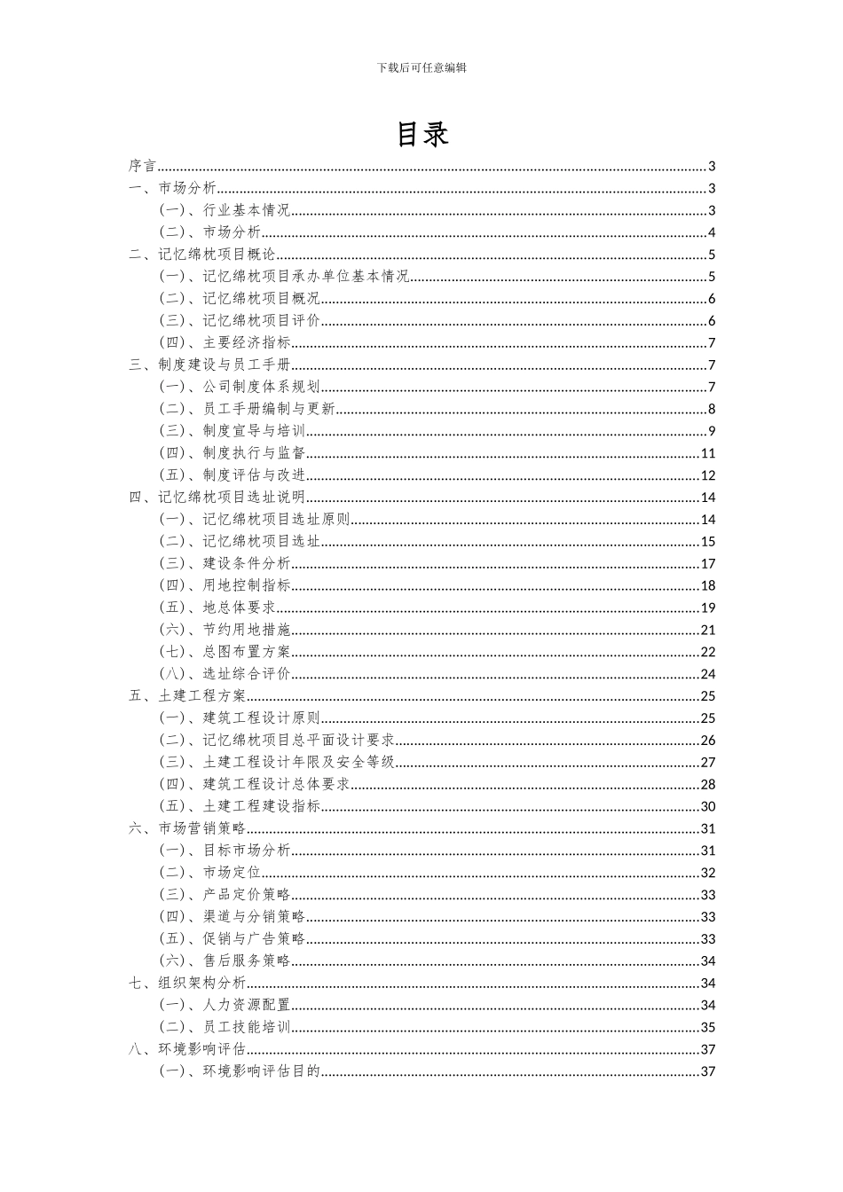 2024年记忆绵枕项目可行性研究报告_第2页