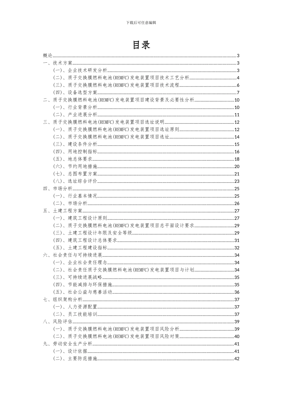 2024年质子交换膜燃料电池(REMFC)发电装置项目可行性分析报告_第2页